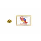 Pin's Drapeau Département Vaucluse – Badge Résine époxy 2,2x1,6cm Avec Fermoir Papillon