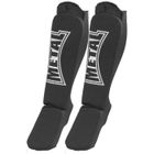 Protège Tibia + Pied - METAL BOXE - Noir - Mousse EVA - Velcro - Mixte