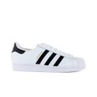 Baskets Superstar 50 - ADIDAS ORIGINALS - Blanc/Noir - Homme - Plat - Lacets - Cuir