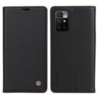 Coque pour Xiaomi Redmi 10 4G 2022/2021 Etui Premium Housse en Cuir Protection Rabat Clapet Case Porte Carte Magnétique - noir