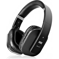 Casque Bluetooth Audio Sans Fil Noir aptX LL Low Latency - August EP650 - Micro, Batterie, Pliable, NFC, Léger, Circum Aural