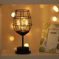 OEMG Lampe a poser décoration de lanterne avec LED, veilleuse, lumière de décoration durable et intéressante pour le café de la