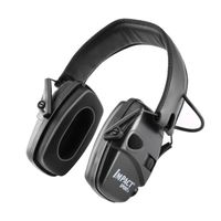 1 paire de casque noir pour Chasse tactique Casque de protection auditive 124 * 101 * 96mm