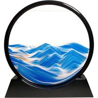 Cadre en verre 3D dynamique avec mouvement liquide, image artistique