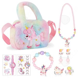 Sac à Main Petite Fille - Noaxylic - Design Arc-en-ciel Et étoiles - Bandoulière Réglable - Rose