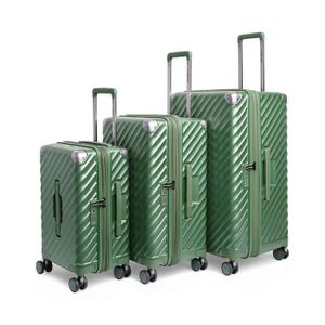Lot de 4 Valises rigides Ultra Light Polycarbonate - Lys Paris - Bleu