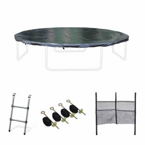 Coussin de sécurité vert pour trampoline rectangle 4m Apollo Sport 400