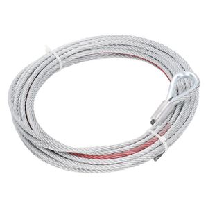 TREUIL AUTO Ashata Câble de treuil de remorquage Câble d'acier inoxydable de fil de câble de treuil de 4500LBS longueur de 5.5mm de diamètre