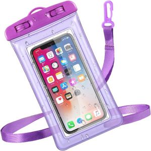 RANGEMENT ÉTANCHE Sac De Téléphone Imperméable Pochette De Téléphone Sous-Marin Avec Lanière Housse Étanche De Smartphone De Voyage Pochette É[n177]