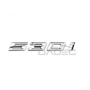 INSIGNE MARQUE AUTO Silver 530i - Voiture 3D ABS Coffre Lettres Logo E