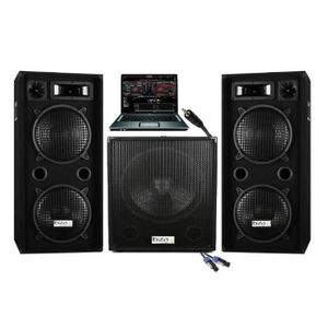 PACK SONO Pack Sono DJ 2800W  Ibiza Sound - Caisson Amplifié