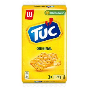 TUILES & TORTILLAS LOT DE 3 - LU - Tuc Original Biscuits apéritifs Crackers - sachet de 225 g