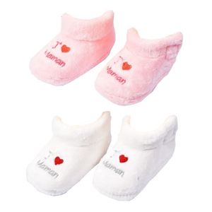 Chaussons chaussettes bébé 0-6 mois toile et tissu