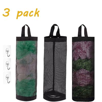 CRILSTYLEO Distributeur De Sacs Poubelle Mural – Organisateur De Sachets Plastiques Cuisine Sans Perçage – Rangement Gain De Place Moderne