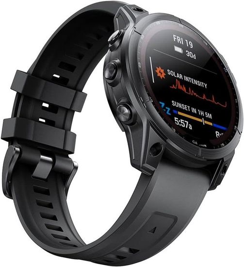 MYSNBKN Bracelet 22mm Quick Fit Pour Garmin Fenix 7 Pro/Fenix 7/Fenix 6/Fenix 5/Quatix 7, Bracelet De Remplacement En Silicone Souple Pour Garmin