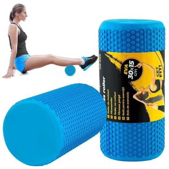Yes4All Rouleau Mousse Ferme EVA Pour Dos, Yoga & Pilates - 30/45/60/90 Cm - Idéal Récupération Et Exercice