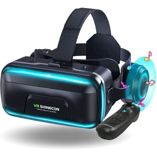 Casque VR Avec Télécommande TONIWA Casque VR, Casque Réalité 3D Virtuelle, Qualité D'image 2K HD Casque VR Réalité Virtuelle