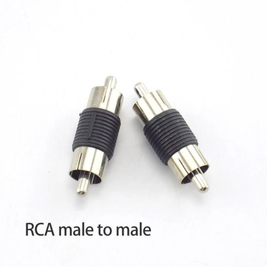 Raccord double RCA femelle/femelle, plaqué Or Raccord double RCA femelle/femelle, plaqué Or