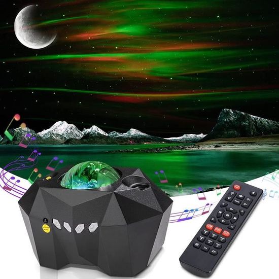 Projecteur aurore boréale - Projecteur d'étoiles avec haut-parleur musical  - Pour adultes et enfants - Décoration d'intérieur [888] - Cdiscount Maison