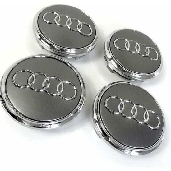 2 x Moyeu Bouchons moyeu jantes Couvercle 60,0-43,0 mm-Argent