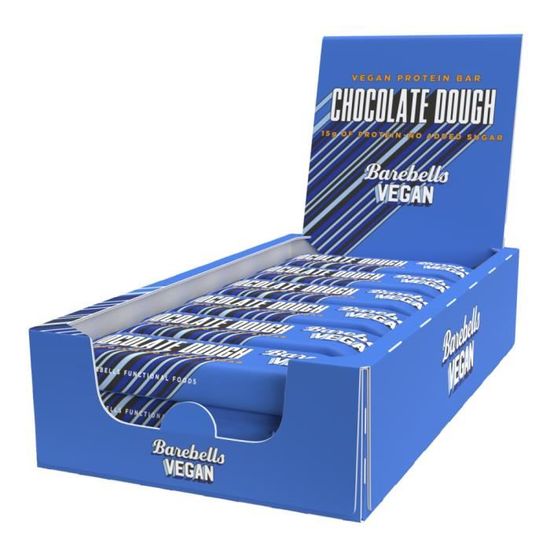 Barres vegan Barebells Vegan Protein Bar Chocolate Dough Boite de 12