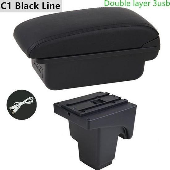 Boîte D'accoudoir De Voiture Pour Ford Focus 3 MK3, Accessoires De Voiture, Pièces De Rénovation Intérieure, Boîte De Rangement Centrale, USB