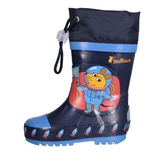 Playshoes Bottes De Pluie Enfant En Caoutchouc Naturel – Imperméables Et Réfléchissantes