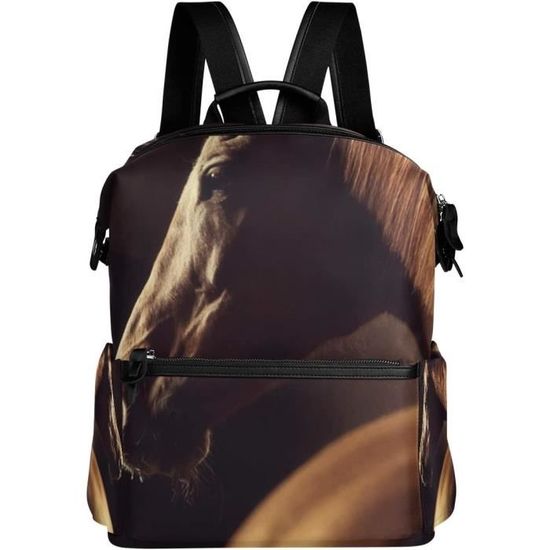 Sac à Dos Enfant Hugs Idea - Motif Beagle Marron - Léger Et Ergonomique