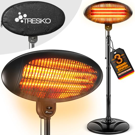 Radiateur De Terrasse Alpina 2000W - Infrarouge, IP55, Suspendu - Pour Intérieur/Extérieur