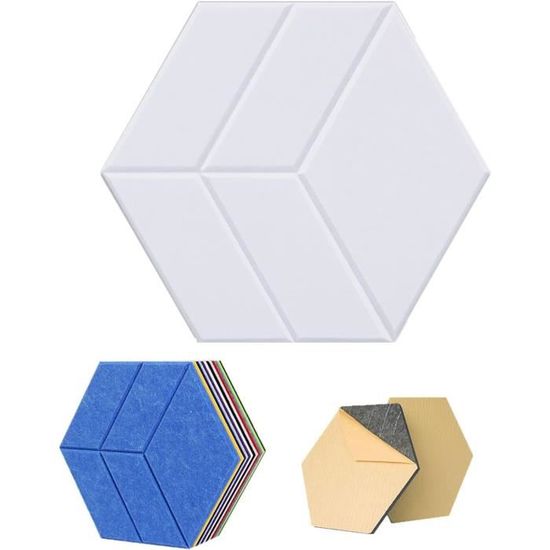 10 Pièces Panneau De Liège Hexagonal, 20x17,4 Cm Tableau En Liege Autocollant, Tableau D'affichage Bricolage, Tableaux De Liège Auto-adhésifs Pour Maison Bureau Décoration Murale Suspension De Photos