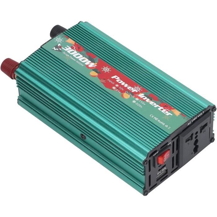 Pwshymi Onduleur de Voiture, Interface USB 3000W Power Inverter