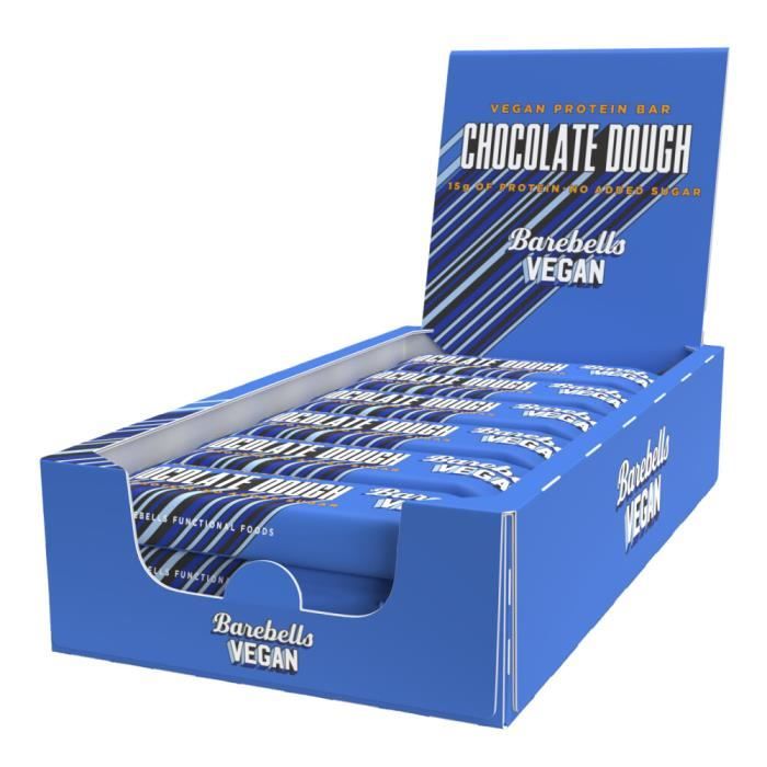 Barres vegan Barebells Vegan Protein Bar - Chocolate Dough Boite de 12
