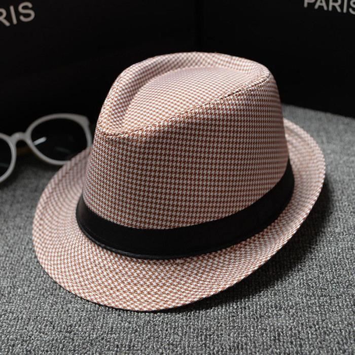 13 -Fedoras – chapeau à carreaux rétro anglais pour hommes, style Jazz, casquette, Version classique, printemps, été, automne, 2018