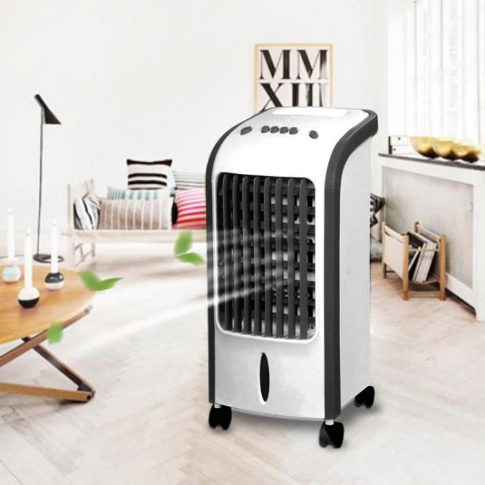 Three Refroidisseur Ventilateur D'air électrique Mobile pour Maison Bureau - Noir