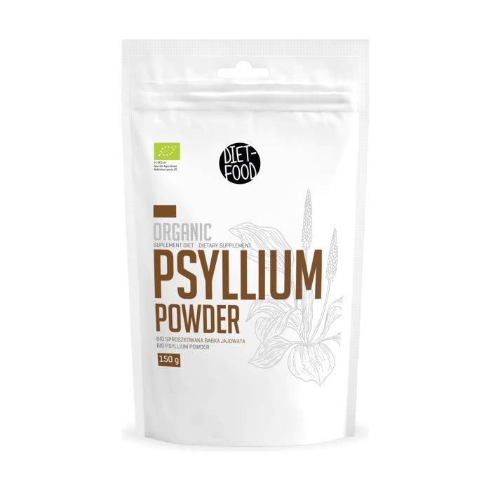 DIET FOOD - Poudre de psyllium Bio 500 g de poudre