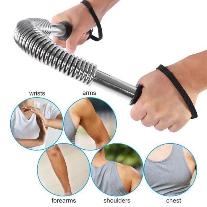 BARRE À RESSORT FLEXIBLE 40kg Barre de Torsion Fitness Musculation POUR BRAS-ÉPAULE-POITRINE, Crossfit Gymnastics Calisthenic G0236