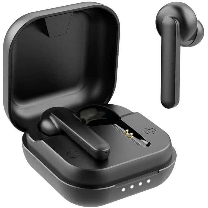 Willful Ecouteur Bluetooth sans Fil, Oreillette Sport Tactile avec Micro Intégré IPX7 Étanche HiFi Stéréo USB C Autonomie 50h Indica