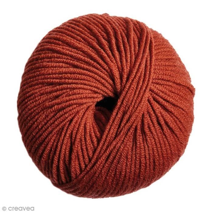 Laine DMC - Woolly 5 Merinos - 50 g Laine DMC Woolly Merinos 5 de DMC :Coloris: Orange (511)Matière : 100% laine merinos Poids : 50