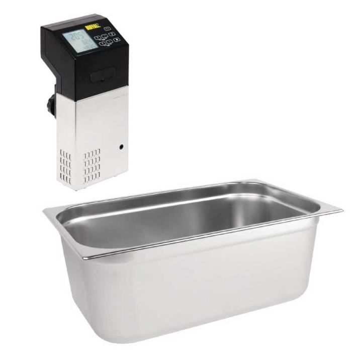 Thermoplongeur cuisson sous vide + Bac GN1/3 inox