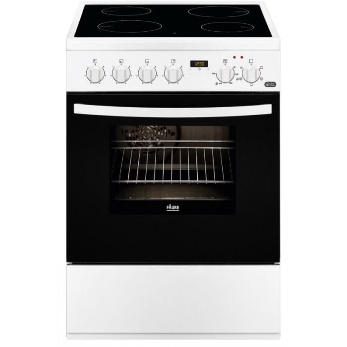 Cuisinière vitrocéramique FAURE - FCV 6530 CWA • Cuisinière vitrocéramique • Cuisinière et Piano