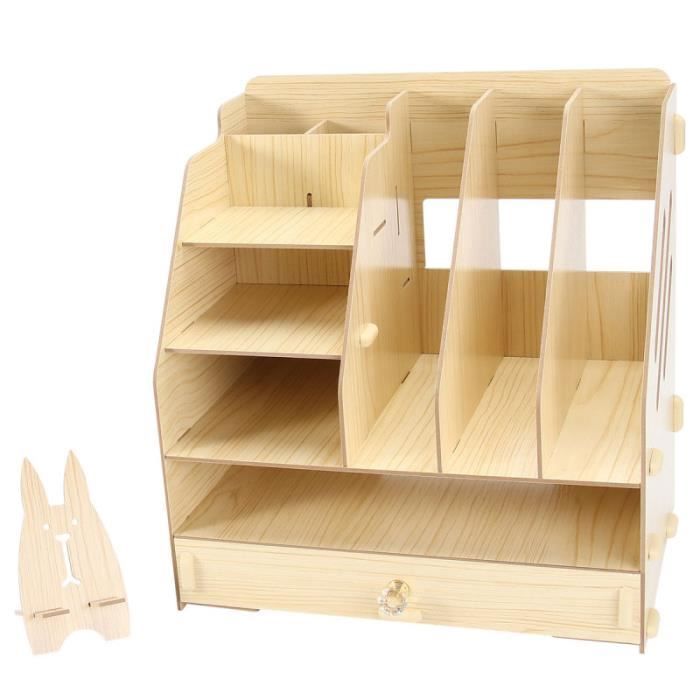 1pc Étagère de rangement Livre Stand Papier boite de rangement - bac de rangement outils (vide) rangement outils - porte-outils