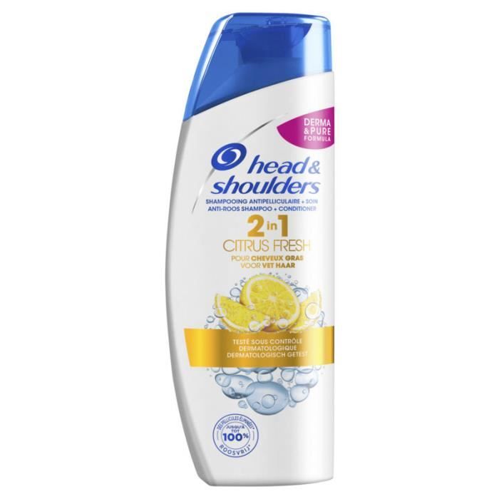 HEAD & SHOULDERS Shampoing 2-en-1 Citrus fresh - 270 ml