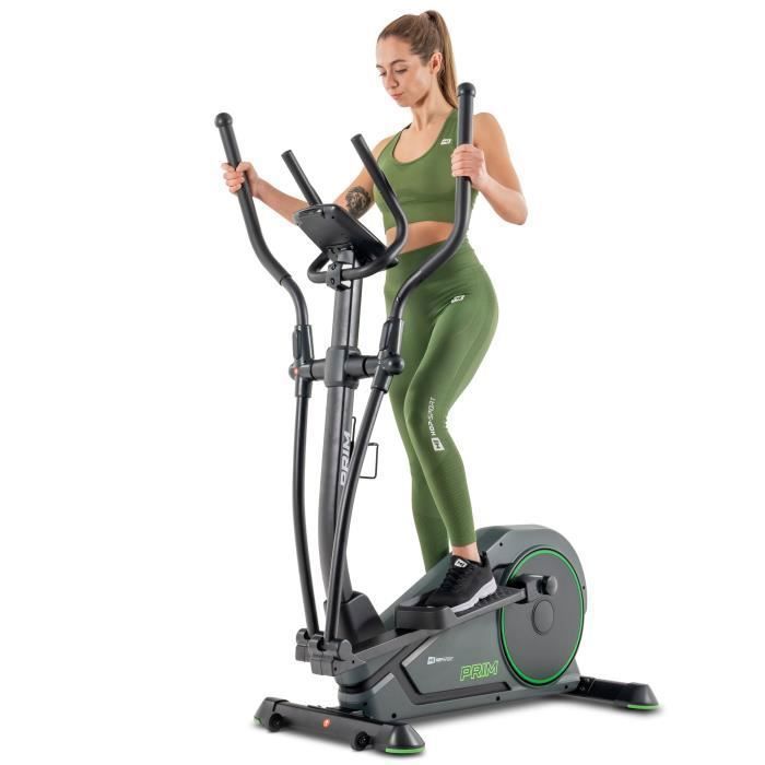 Hop-Sport Vélo Elliptique, Masse d'inertie 14 kg, Machine Elliptique électromagnétique HS-120C Prim, 32 niveaux de résistance