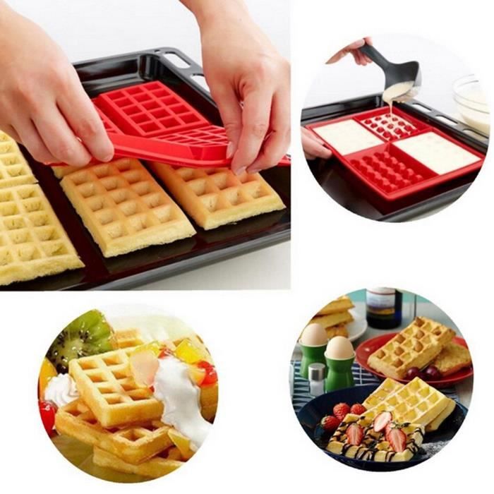 Moule à Gaufres en silicone Ustensiles de cuisson Outils de pâtisserie