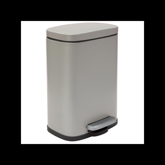 Spirella Poubelle à pédale Inox AKIRA 5L Taupe Mat