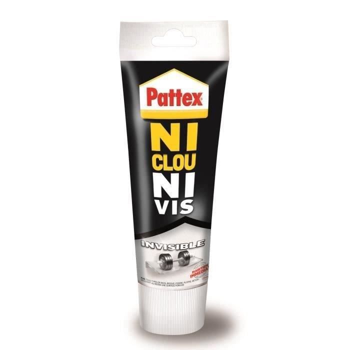 Colle Ni clou ni vis chrono invisible Pattex - Tube 200g