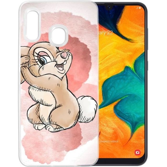 Coque pour Samsung Galaxy A20e - Disney Lapin Pastel. Accessoire téléphone