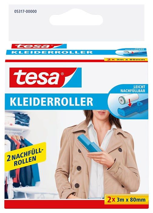 Ruban Adhésif Tesa 05403 – Blanc – Porte-brosse Pour Surfaces Textiles – 1 M X 43 Mm