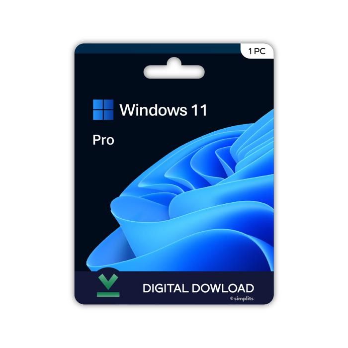 Microsoft Windows 11 Pro – Activation Perpétuelle – À télécharger – 1 PC