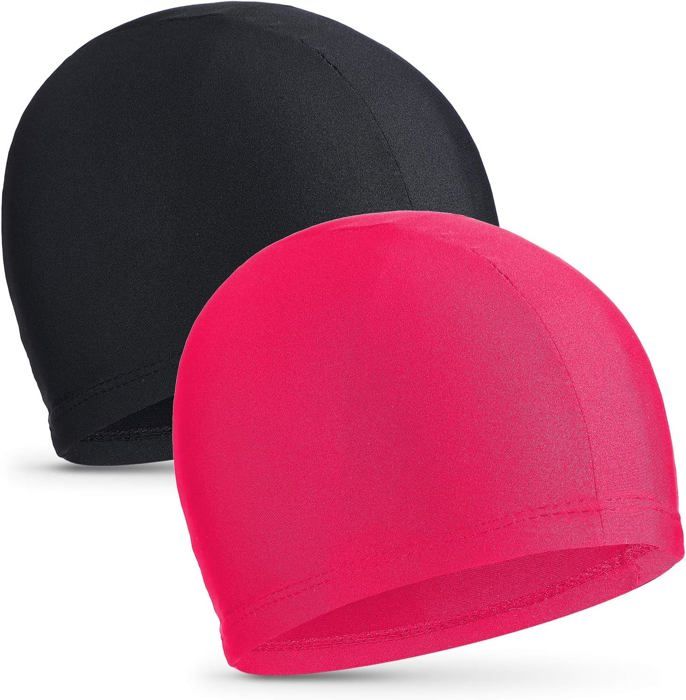 2 Bonnets De Natation Pour Filles Motifs Sirène Et Licorne - Tissu étanche, Doux, Taille 2-8 Ans
